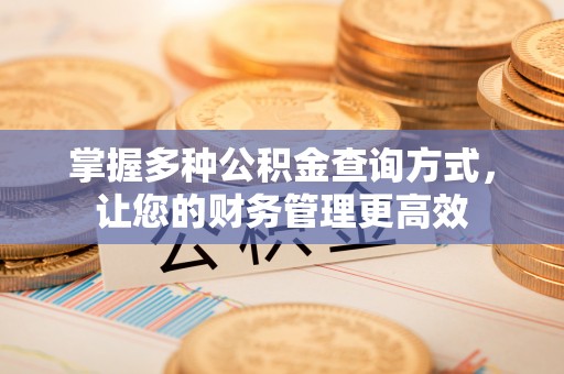 黄圃掌握多种公积金查询方式，让您的财务管理更高效