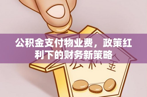 黄圃公积金支付物业费，政策红利下的财务新策略